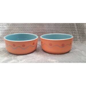 Terra Cotta‎ 2 pc bowl set dip soup side bowl Made in Portugal Pottery